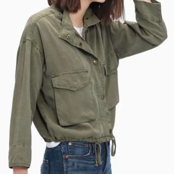 Splendid Wilder Tencel Cropped Military Jacket - Picture 10 of 11